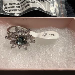 Bomb Party Sparkling Soul~ Lab Created~ London Blue Sapphire